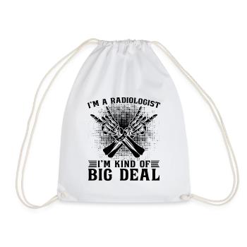 Je suis un radiologue Je suis gentil radiologie radiologique des rayons X - Sac de sport léger - blanc - Devant