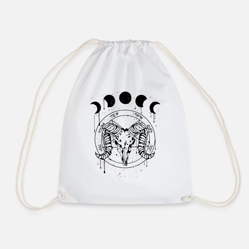 Occult Devil Grunge Gothic Aesthetic - Turnbeutel - Weiß