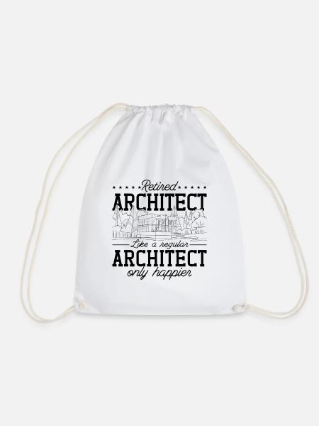Architects Job Retired Architect Architecture - Turnbeutel - Weiß