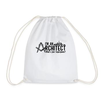Architects I'm An Architect Job Architecture - Drawstring Bag - white - Front