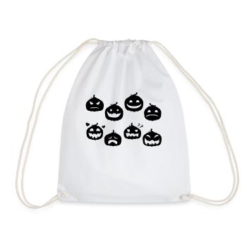Funny Halloween Pumpkins Halloween Party Halloween - Drawstring Bag - white - Front