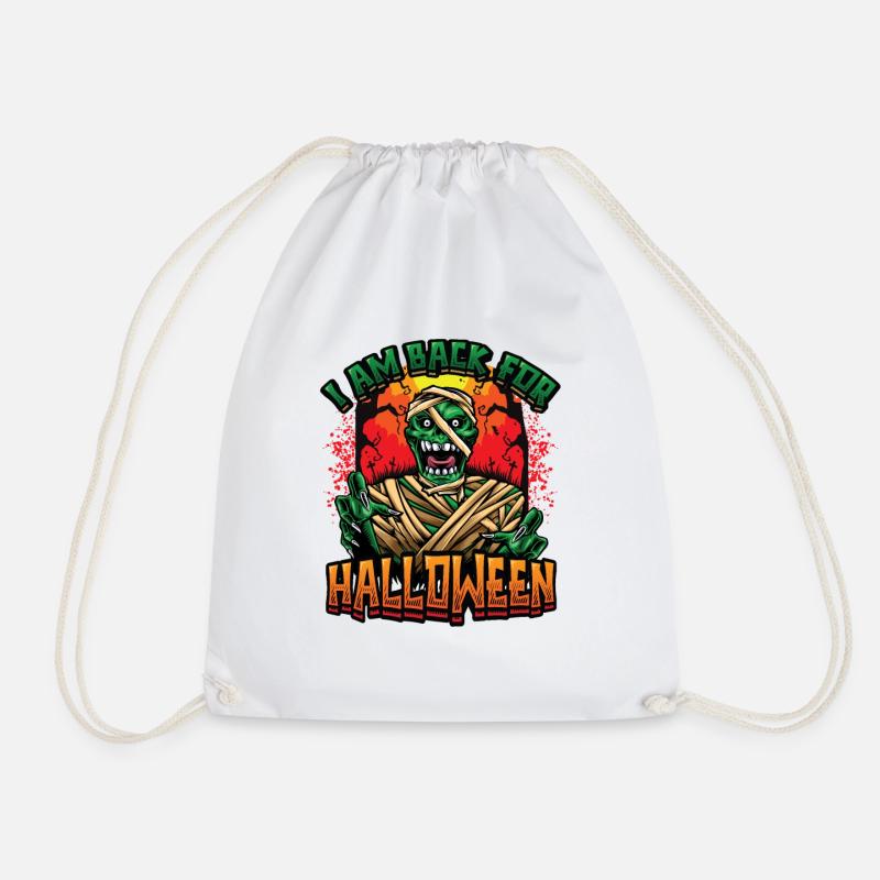 I'm Back for Halloween - Halloween Zombie - Drawstring Bag - white