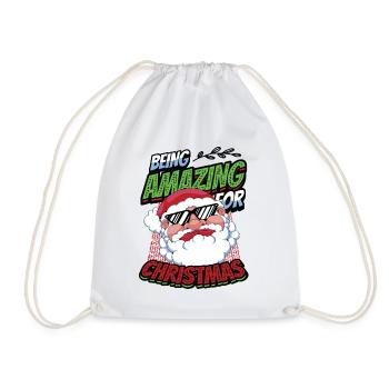 Être incroyable pour le Père Noël - Sac de sport léger - blanc - Devant