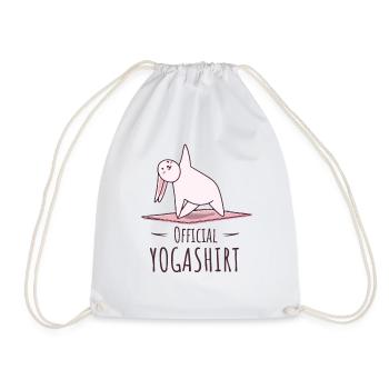 Yogi Namaste & Meditations Om Mantra Zen Yoga - Drawstring Bag - white - Front