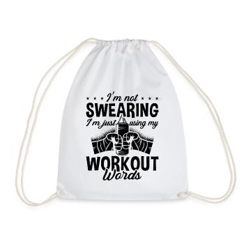 I'm Not Swearing Kickboxing Kickboxer Boxing - Turnbeutel - Weiß - Vorne