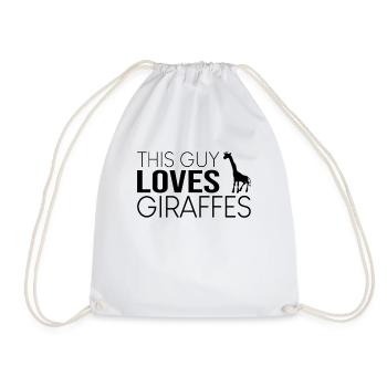 Type Girafe Saying - Sac de sport léger - blanc - Devant