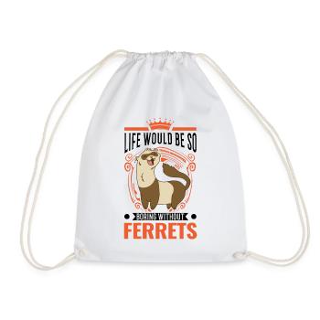 Ferret Lover Ferret Cadeau - Sac de sport léger - blanc - Devant