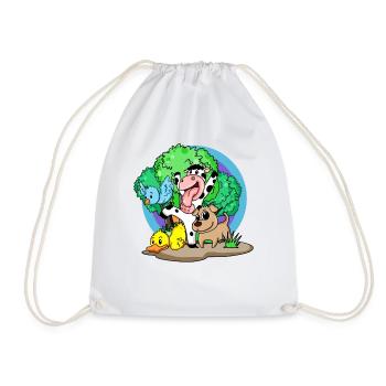 Animaux mignons - Sac de sport léger - blanc - Devant