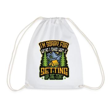 Je suis désolé pour ce que j’ai dit, - Sac de sport léger - blanc - Devant