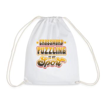 Les mots croisés sont mon sport - Sac de sport léger - blanc - Devant