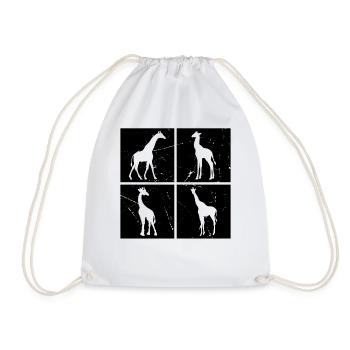 Amoureux des girafes Mignons Girafes Zoo Animaux Girafes - Sac de sport léger - blanc - Devant