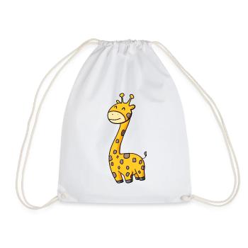 Drôle drôle de girafe - Sac de sport léger - blanc - Devant