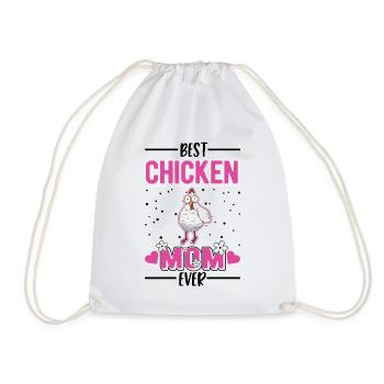 Meilleure maman de poulet jamais Hühner Mama - Sac de sport léger - blanc - Devant