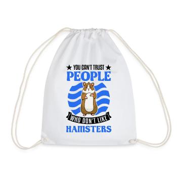 Hamster Cadeau Hamster Doré Hamster - Sac de sport léger - blanc - Devant