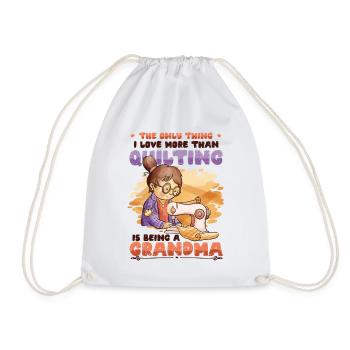 Coudre Quilter Grand-mère Courtepointes - Sac de sport léger - blanc - Devant