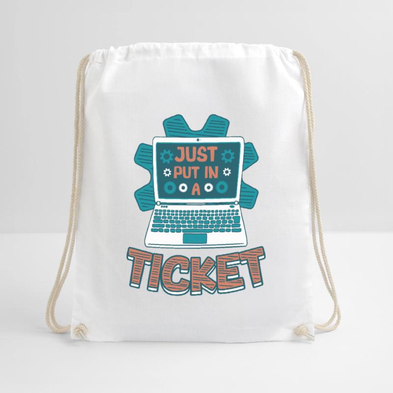 Ouvrez simplement un ticket Help Desk Tech Support Sac de sport léger