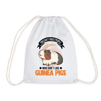 Cochon d’Inde Cadeau Cochon d’Inde - Sac de sport léger - blanc - Devant