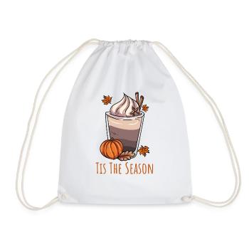 Coffee lovers autumn - Drawstring Bag - white - Front