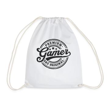 Gamer Original Gaming Lustiges Zocker - Turnbeutel - Weiß - Vorne