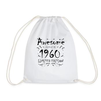 Fantastic since 1960 - born in 1960 - Drawstring Bag - white - Front