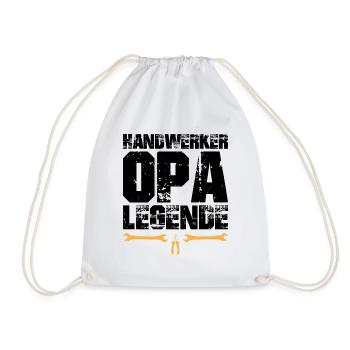 Handwerker Opa Legende - Turnbeutel - Weiß - Vorne