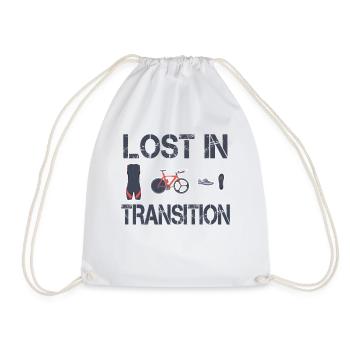 Lost In Transition Triathlete Triathlon - Drawstring Bag - white - Front