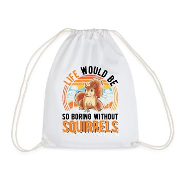 Cadeau Écureuil Écureuil Gris Écureuil - Sac de sport léger - blanc - Devant
