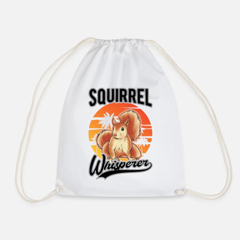 Eichhörnchen Flüsterer Squirrel Whisperer - Turnbeutel - Weiß