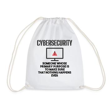 Cybersecurity - IT Security Computer Scientists - Drawstring Bag - white - Front