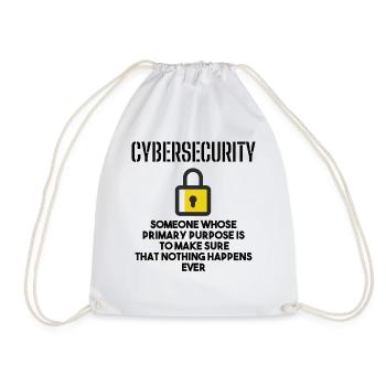 Cybersecurity - IT Security Computer Scientists - Drawstring Bag - white - Front