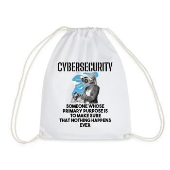 Cybersecurity - IT Security Computer Scientists - Drawstring Bag - white - Front