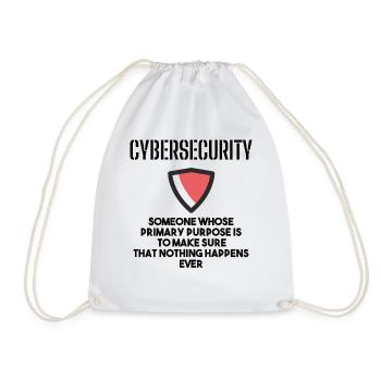 Cybersecurity - IT Security Computer Scientists - Drawstring Bag - white - Front