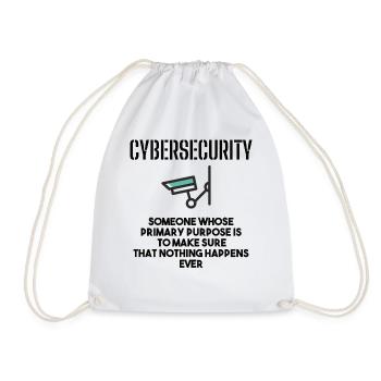 Cybersecurity - IT Security Computer Scientists - Drawstring Bag - white - Front