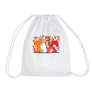 Amoureux de la nature Faune Forêt Animaux Jungle - Sac de sport léger - blanc - Devant