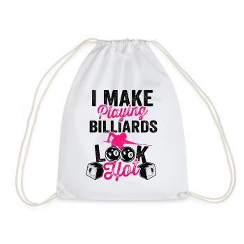 Pocketologist Billard Piscine Billard 8 Femme - Sac de sport léger - blanc - Devant