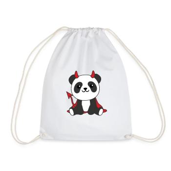 Panda Halloween Sweet Devil Kids Costume de sorcière - Sac de sport léger - blanc - Devant