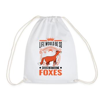 La vie serait si ennuyeuse sans Foxes Fuchs - Sac de sport léger - blanc - Devant