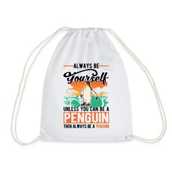 Pingouin Cadeau Pingouin - Sac de sport léger - blanc - Devant