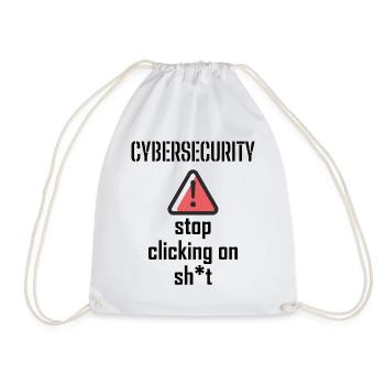 Cybersecurity - IT Security Computer Scientists - Drawstring Bag - white - Front