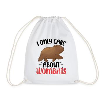 Mag nur Wombat Australien Beuteltier - Turnbeutel - Weiß - Vorne
