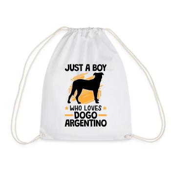 Seulement un garçon qui aime Dogo Argentino - Sac de sport léger - blanc - Devant