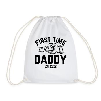 First Time Daddy Est. 2022 Daddy To Be - Nouveau papa - Sac de sport léger - blanc - Devant