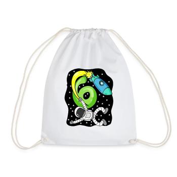 Garçon 6 ans cadeau fils astronaute - Sac de sport léger - blanc - Devant