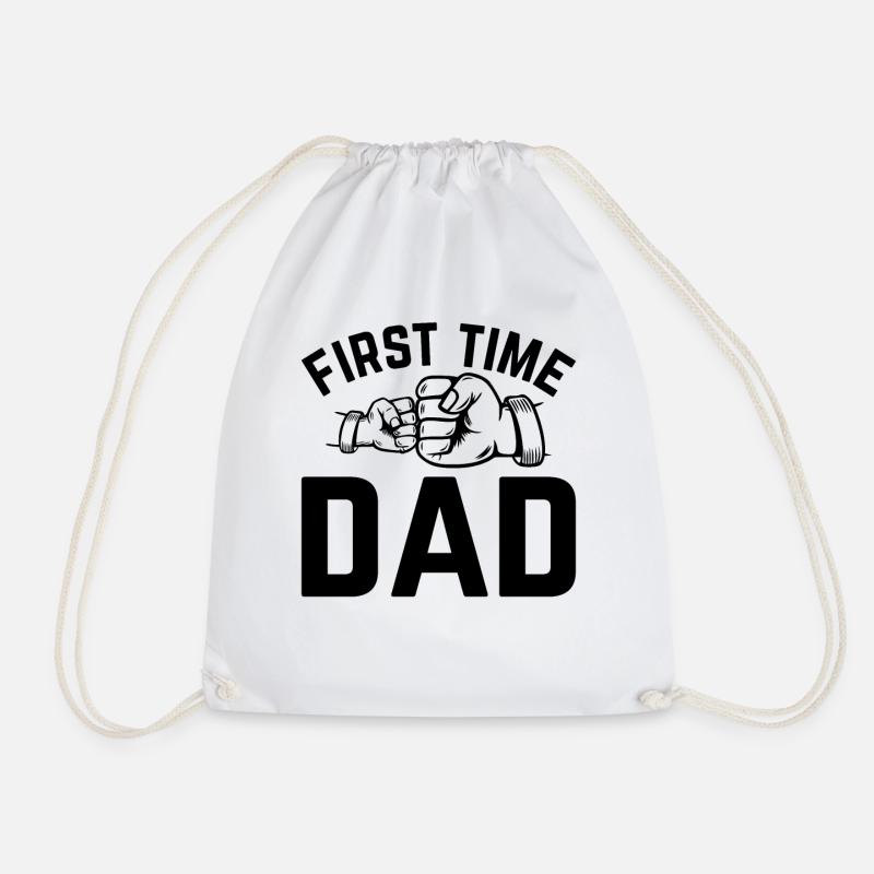 First Time Dad - Daddy To Be Daddy Paternity New D - Turnbeutel - Weiß