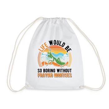Mante religieuse Cadeau Mante Mante Mante Mante Fangschrecke - Sac de sport léger - blanc - Devant