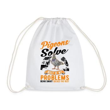 Pigeon Cadeau Pigeon Colombier Plus Chic Pigeon Voyageur - Sac de sport léger - blanc - Devant