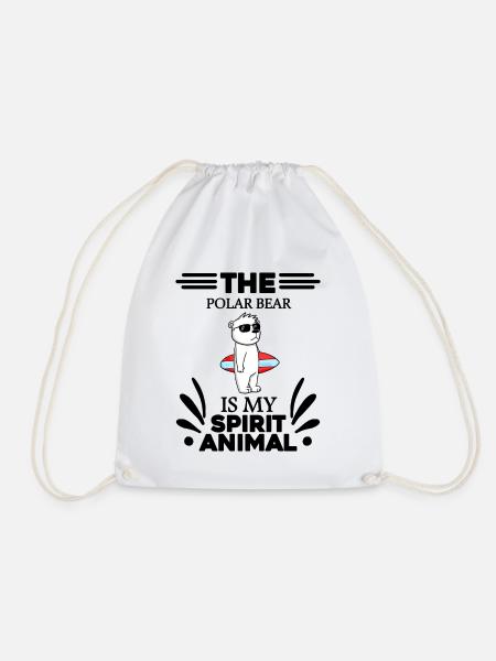 Ours polaire Ours polaire Ours polaire - Sac de sport léger - blanc