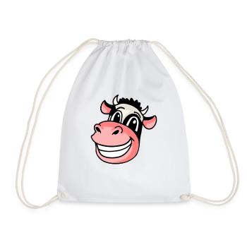 Tête Animal Vache - Sac de sport léger - blanc - Devant