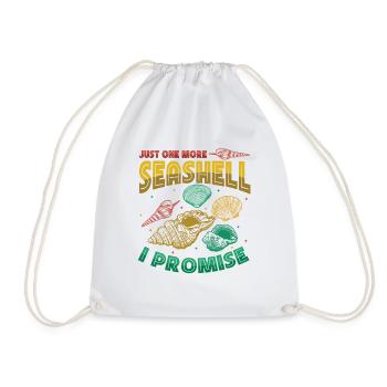 Only one shell left, collector shell. - Drawstring Bag - white - Front