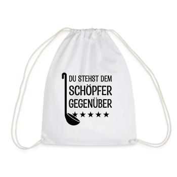 Lustiger Koch Sarkasmus Geschenk Küchenchef Chef - Turnbeutel - Weiß - Vorne
